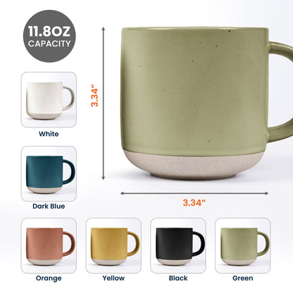 Custom Birth Flower & Name Pottery Mug - Gift For Camper - Personalized Mug