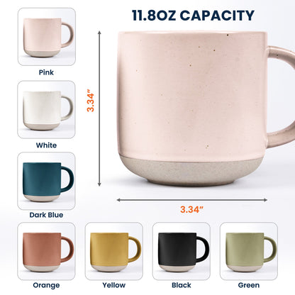Custom Birth Flower & Name Pottery Mug - Gift For Social Worker - Personalized Mug