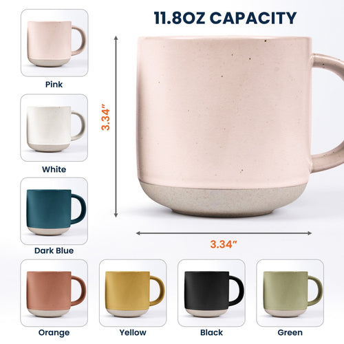 Custom Birth Flower & Name Pottery Mug - Gift For Social Worker - Personalized Mug
